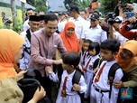 Nadiem Makarim Sidak Sekolah Ambruk, Siswa Beratap Tenda