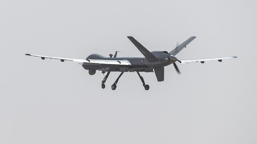 MQ-9 Reaper merupakan drone yang dipakai militer AS untuk operasi rahasia yang membunuh Jendral Iran Qasem Soleimani. Serangan ini diperintahkan Donald Trump.