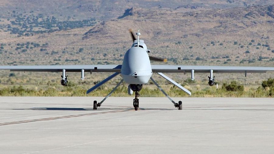 MQ-9 Reaper merupakan drone yang dipakai militer AS untuk operasi rahasia yang membunuh Jendral Iran Qasem Soleimani. Serangan ini diperintahkan Donald Trump.