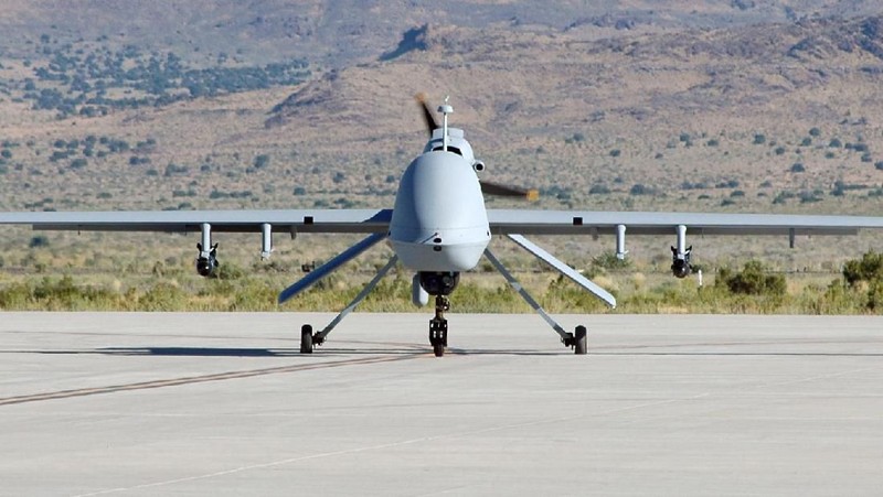 MQ-9 Reaper merupakan drone yang dipakai militer AS untuk operasi rahasia yang membunuh Jendral Iran Qasem Soleimani. Serangan ini diperintahkan Donald Trump.