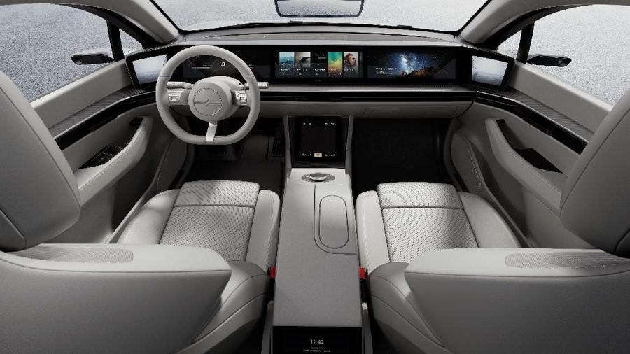 Sony Vision-S merupakan mobil sedan dengan konsep listrik yang ramah lingkungan dan juga memiliki fitur hiburan berteknologi tinggi. (Ist via sony.co.uk)