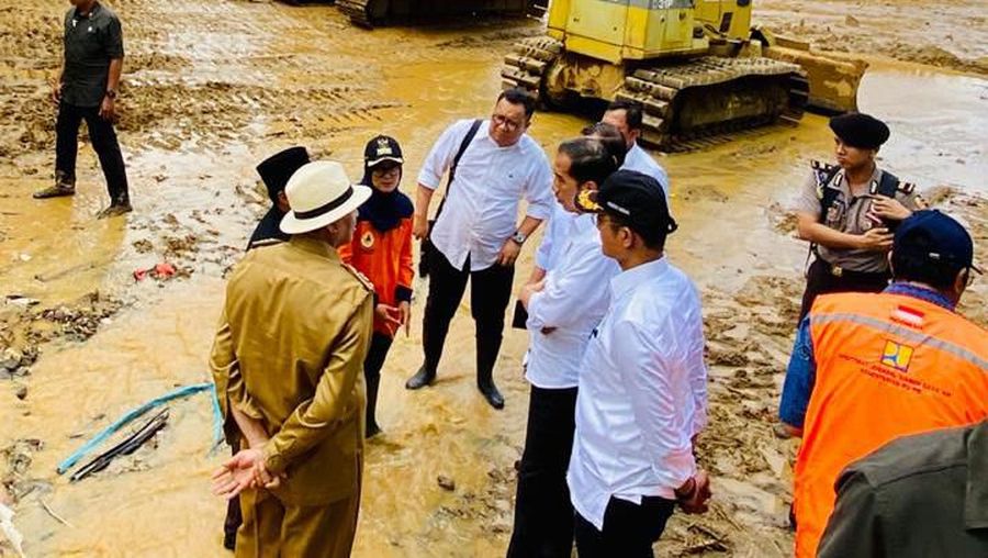 Jokowi mengatakan beberapa penyebab bencana banjir bandang di Lebak adalah akibat perambahan hutan dan penambangan emas secara ilegal.