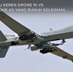 Adu Keren Drone RI Vs Drone AS yang Bunuh Soleimani