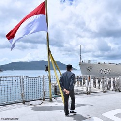 Di Natuna, Jokowi: Tidak Ada Kapal Asing Masuk Teritorial RI!
