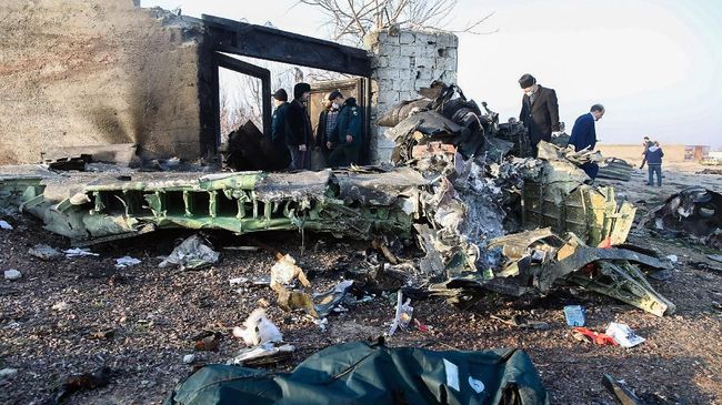 Media AS Sebut Pesawat Ukraina Jatuh Tertembak Rudal Iran