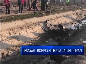 Ini Penampakan Pesawat Boeing Milik UIA  yang Jatuh di Iran