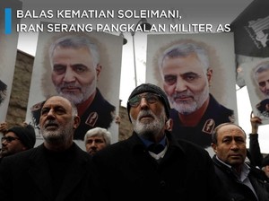 Balas Kematian Soleimani, Iran Serang Pangkalan Militer AS