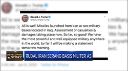 Rudal Iran Serang AS, Trump: All Is Well