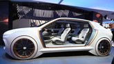 Fiat Chrysler (FCA) menampilkan mobil konsep Vision Airflow di Consumer Electronics Show (CES) 2020. (Photo by Robyn Beck / AFP)