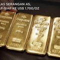 Iran Balas Serangan AS, Emas Siap-siap ke US$ 1.700/Oz