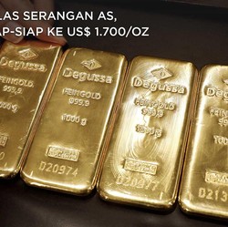 Iran Balas Serangan AS, Emas Siap-siap ke US$ 1.700/Oz