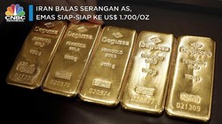 Iran Balas Serangan AS, Emas Siap-siap ke US$ 1.700/Oz