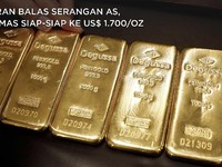 Iran Balas Serangan AS, Emas Siap-siap ke US$ 1.700/Oz