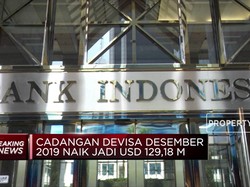 Cadev RI Desember Meningkat Jadi USD 129,2 M