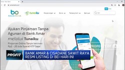 Listing, Saham Bank Amar & Cisadane Terbang!