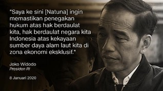 FOTO: Pernyataan Pejabat RI soal Kapal China di Natuna