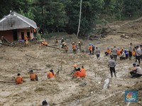 Ini Medan Berat Pencarian Korban Longsor Sukajaya