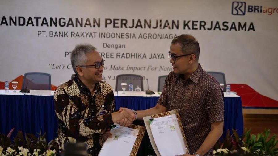 BRI Agro menandatangani Perjanjian Kerjasama penyaluran pendanaan dengan Investree di mana untuk tahap awal disediakan dana sebesar Rp 100 Miliar.