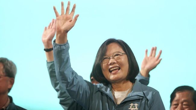 Capres Petahana Tsai Ing-wen Unggul Sementara Pilpres Taiwan