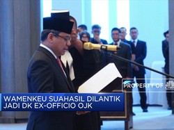 Sah, Wamenkeu Suahasil Dilantik Jadi DK Ex-Officio OJK