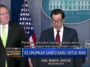 Serang Pangkalan Militer AS, Iran Diganjar Sanksi Baru