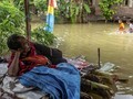 FOTO : Tanggul Sungai Tuntang Demak Jebol, Permukiman Banjir
