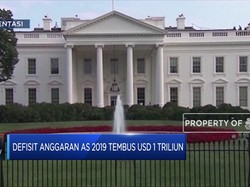 Wow! Defisit Anggaran AS Tembus US$ 1 Triliun