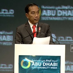 Detik-detik Jokowi Pamerkan Konsep Ibu Kota Baru di Abu Dhabi