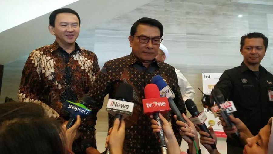 Moeldoke bertemu dengan Komut Pertamina Basuki Tjahaja Poernama 