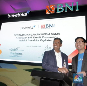 Kolaborasi BNI & Traveloka Garap Bisnis Paylater Rp 6 T
