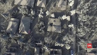 VIDEO: Abu Gunung Taal Selimuti Rumah dan Jalan di Filipina