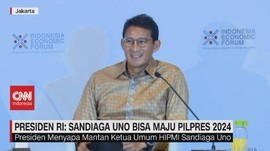 VIDEO - Presiden Jokowi: Sandiaga Uno Bisa Maju Pilpres 2024