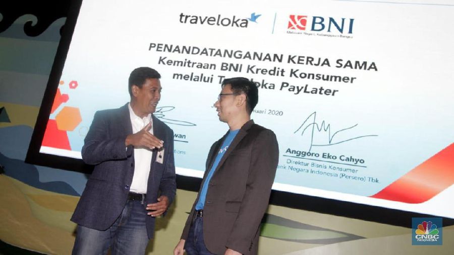 BNI siap mendukung Traveloka yang akan menggarap potensi penyaluran pembiayaan hingga Rp 6 triliun di tahun 2020 melalui fitur Traveloka Paylater.