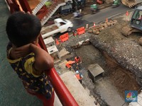 Picu Macet, Ini Penampakan Jalan Daan Mogot KM 23 yang Ambles