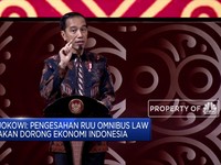 Di PTIJK, Jokowi Tantang DPR Selesaikan Omnibus Law 100 Hari