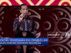 Di PTIJK, Jokowi Tantang DPR Selesaikan Omnibus Law 100 Hari