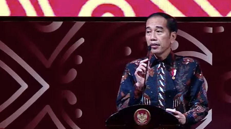 Presiden Joko Widodo (Jokowi) hadir dalam perayaan Imlek Nasional 2020 di Ice BSD, Kota Tangerang Selatan