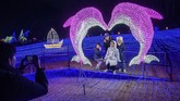 Festival cahaya Garden of Morning Calm berlangsung setiap hari selama musim dingin sampai musim semi, mulai pukul 08.00 sampai 19.00. (AFP/Ed Jones)