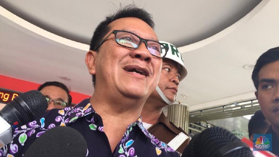 Hari Setiyono, Kepala Pusat Penerangan dan Hukum Kejagung (CNBC Indonesia/Monica Wareza)