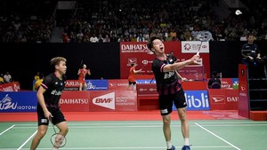 Menang Dua Gim, Marcus/Kevin ke Semifinal Indonesia Masters