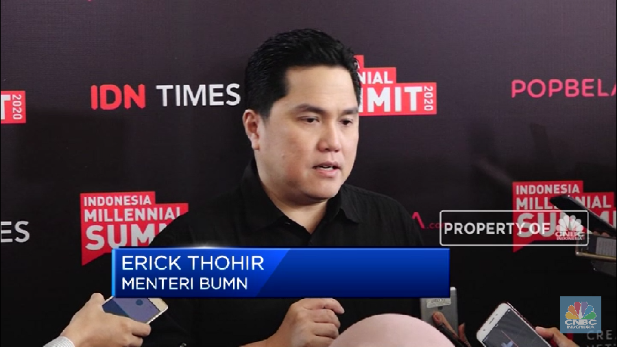 Menteri BUMN Erick Thohir kembali menyinggung pemilihannya soal Ahok menjadi komut Pertamina