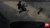 Namun para pemain mengeluhkan kondisi sampah yang berserakan di arena skatepark.