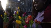 Meski Belanda dikenal sebagai Negara Tulip, pengembangbiakkan bunga ini berawal dari Asia Tengah dan Asia Barat. (AP Photo/Peter Dejong)