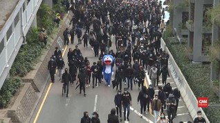 VIDEO: Demonstran Hong Kong dan Polisi Kembali Bentrok