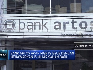 Bank Artos Siap Gelar Rights Issue