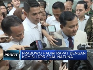 Prabowo Bahas Natuna di Rapat Kerja dengan Komisi I DPR