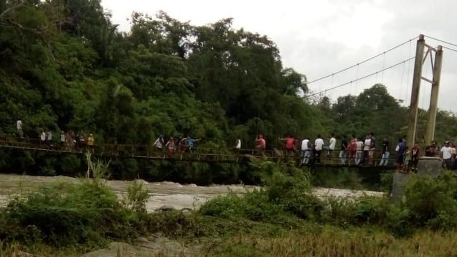 Jembatan Roboh. (Dok:BNPB)