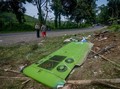 Komponen Rem Bus Terguling di Subang Terbuat dari Karet