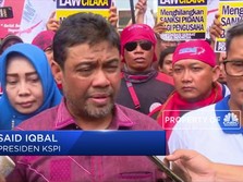 Demo di DPR, KSPI Khawatir Omnibus Law Akan Rugikan Buruh