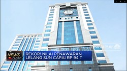Rekor! Nilai penawaran lelang SUN Capai Rp 94 T
